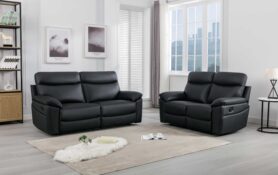 Get many hours in comfort on your black pay monthly sofa from spw