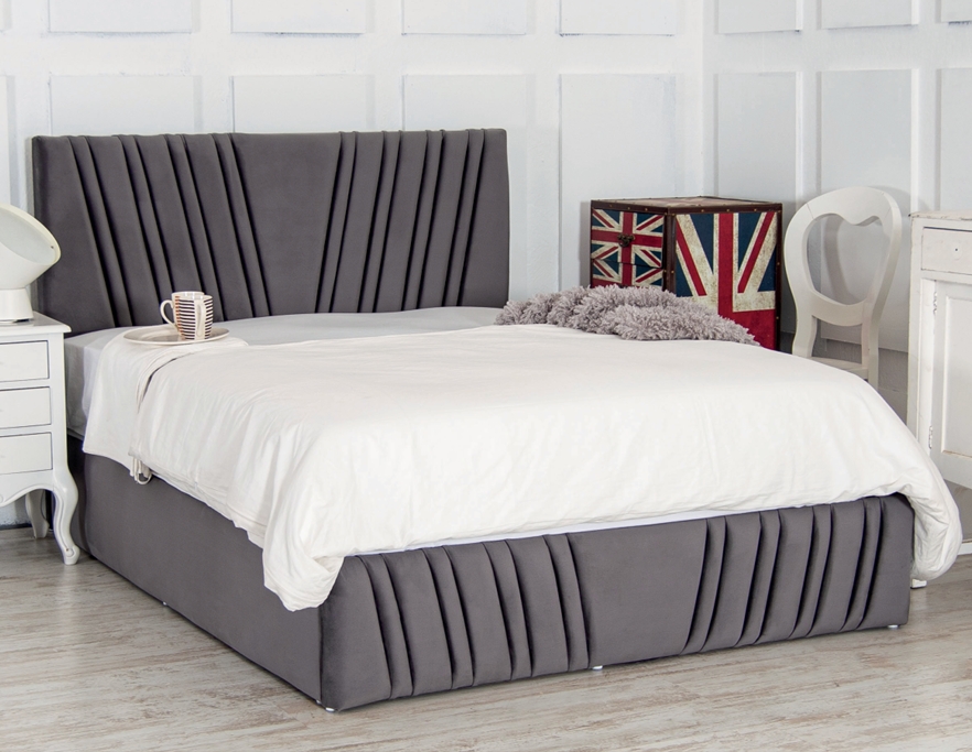 luxurious pleated headboard and footboard pay monthly with simply pay weekly