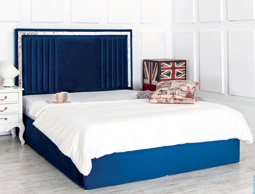 Stylish upholstered bed pay monthly with simply pay weekly